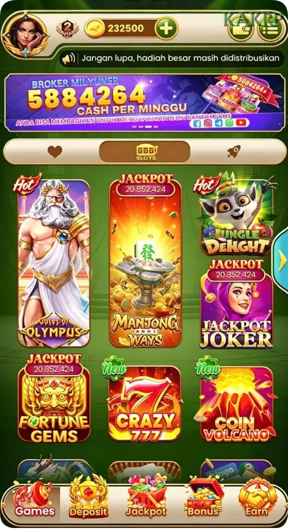 Cuplikan layar WIFITOTO — pengaturan akun